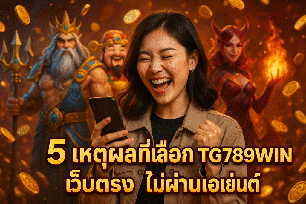 5 เหตุผลที่เลือก TG789WIN เว็บตรง ไม่ผ่านเอเย่นต์
