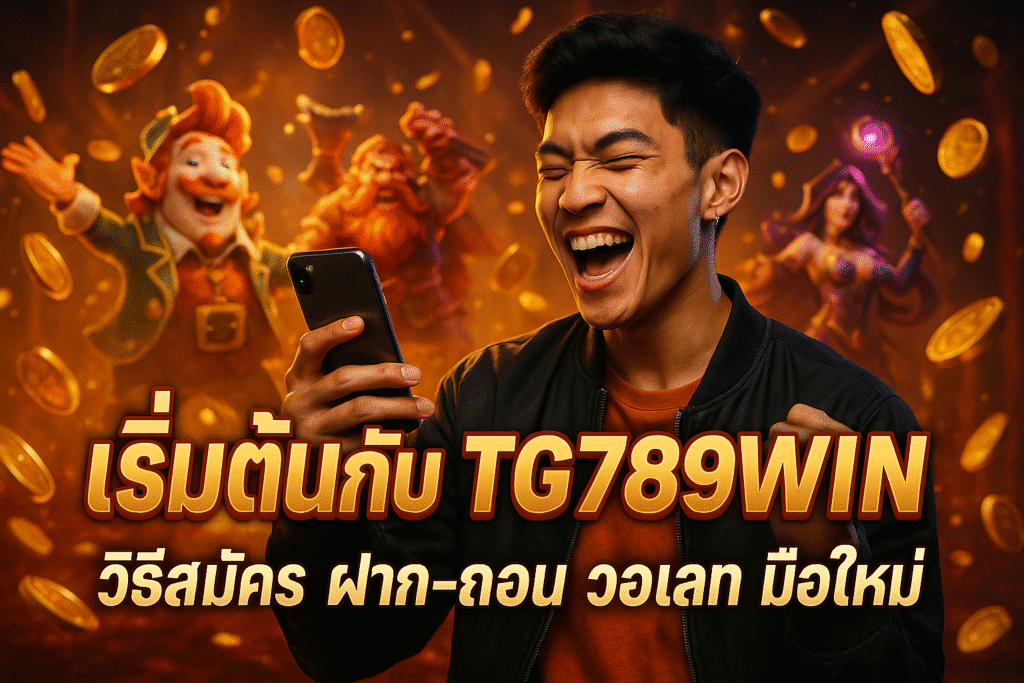 เริ่มต้นกับ TG789WIN วิธีสมัคร ฝาก-ถอน วอเลท มือใหม่