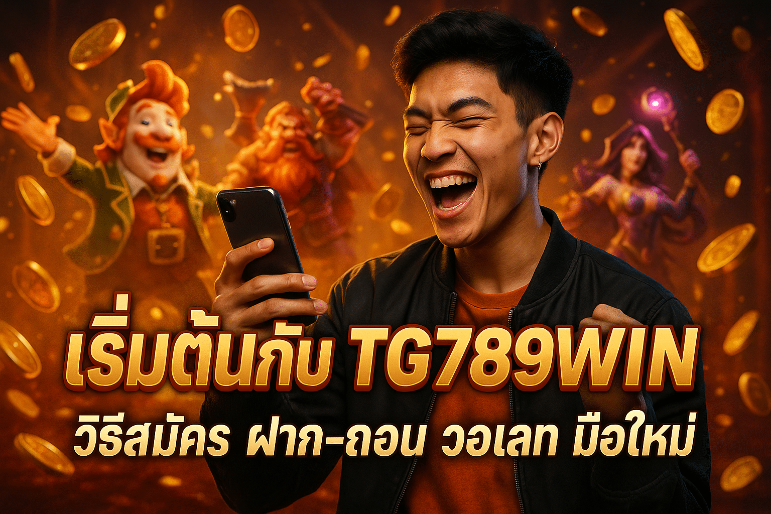 เริ่มต้นกับ TG789WIN วิธีสมัคร ฝาก-ถอน วอเลท มือใหม่