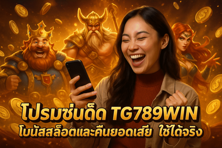 โปรโมชั่นเด็ด TG789WIN โบนัสสล็อตและคืนยอดเสีย ใช้ได้จริง